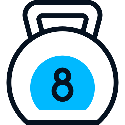 Ikon - kettlebell med 8-tall